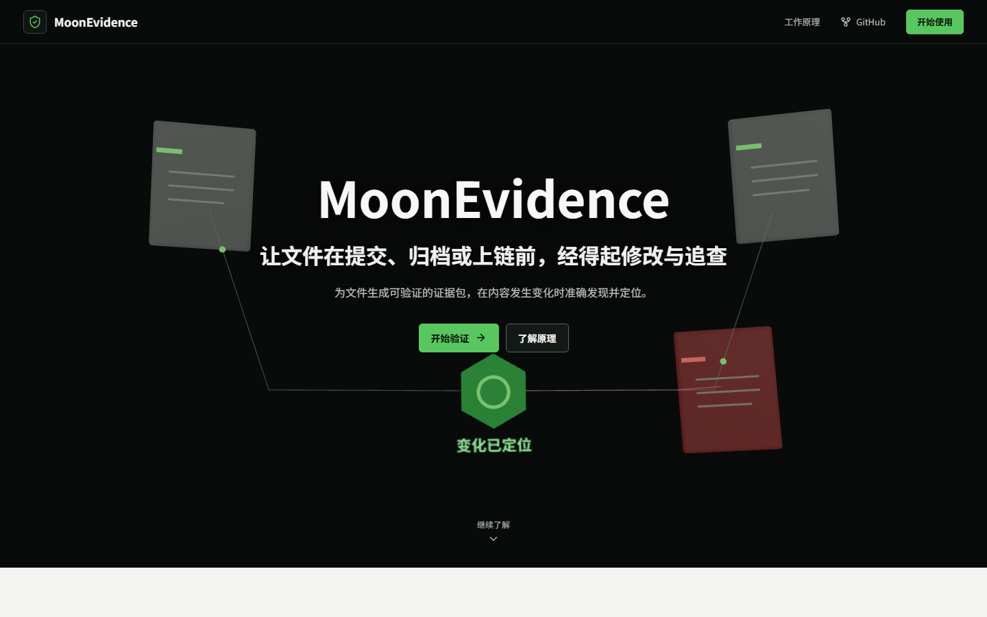 MoonEvidence 首页